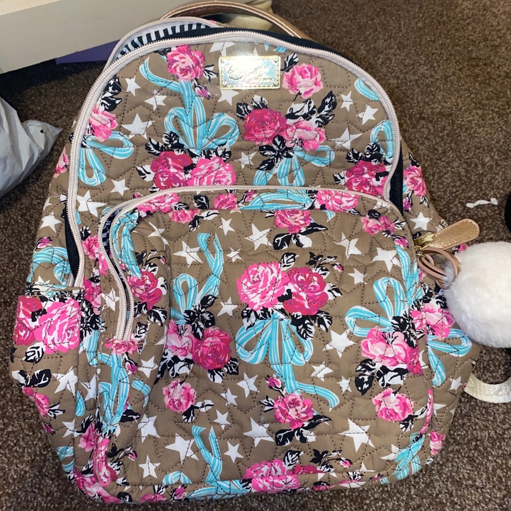 betsey johnson canvas backpack